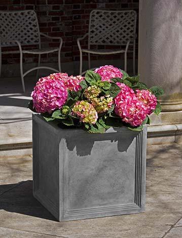 Campania International Fiber Clay Med Sandhurst Sq Plntr Urn/Planter Campania International